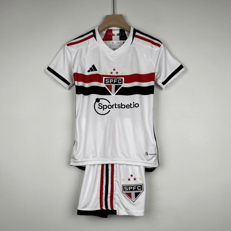 Conjunto infantil São Paulo 2023/24 - Lançamento - Bassaga Imports